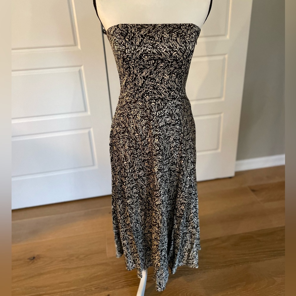 Banana Republic silk strapless midi sz 6